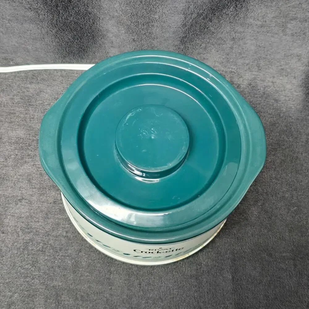 Vintage Rival Crock-ette 1 Qt. Stoneware Slow Cooker Crock Pot & Lid SCR100